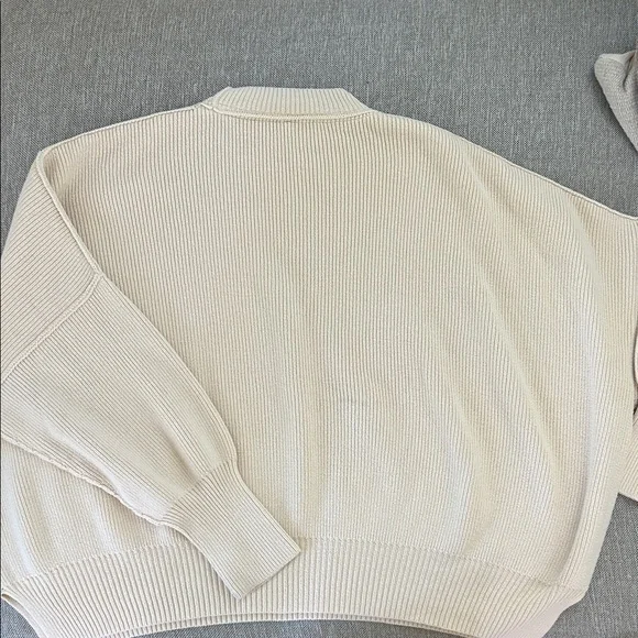 Free People Ivory Ribbed Knit Top - Picture 2 of 3